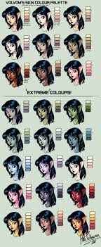 My Skin Colour Palette By Volvom On Deviantart Skin Color Palette Skin Drawing Skin Palette