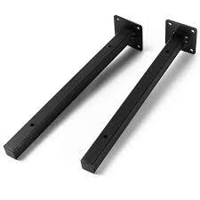 These floating shelve brackets are manufactured from a single piece of 12mm solid steel rod; Heavy Duty Floating Shelf Brackets 200 Mm Blind Industrial Metal Shelf Supports Wall Mounted Concealed Hidden Hardware Brace For Diy Or Custom Wall Shelving 2 Pack Black Buy Online In