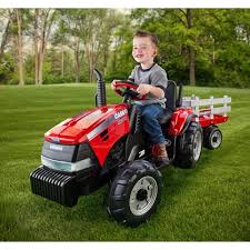 Both the sealed non serviceable and removable. Peg Perego Case Ih Magnum Tractor And Trailer 12 Volt Battery Powered Ride On Walmart Com Case Ih Kids Ride On Tractors