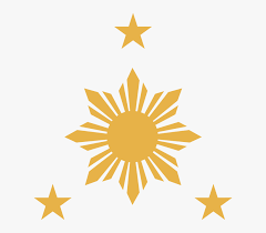 Tribal philippines filipino sun and stars flag mens woman's fashionable breathable sun caps. The Three Star And The Sun Stars In Philippine Flag Hd Png Download Transparent Png Image Pngitem