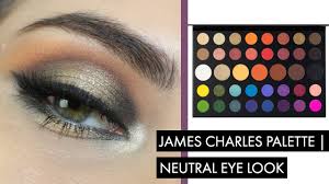 So go on and go. James Charles Palette Neutral Eye Look Tutorial Youtube