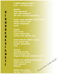 Maybe you would like to learn more about one of these? Puisi Tentang Rahasia Mawar Hitam Puisi Cinta Dan Rindu