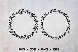 Download Laurel Wreath Svg Circle Monogram Svg Leaf Frame Svg 814345 Cut Files Design Bundles