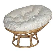 Art to real deluxe 360 swivel papasan chair with soft cushion Natural Or Honey Papasan Chair Frame Calico Dacron Cushion