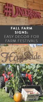 Fall Farm Signs Easy Decor For Farm Festivals Woodland Articles Farm Signs Simple Decor Custom Wood Signs