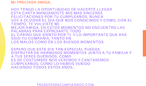 Saiba mais sobre amizade e solidão. Carta Feliz Cumpleanos Mejor Amiga Frasescumple