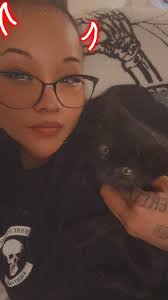 My new kitty. A black cat. I've alway wanted one. Now I finally got one.  His name is Midnight. ❤️❤️❤️