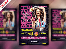 To make them your own, simply swap in your details and. Beach Party Flyer Template Psd Psdfreebies Com