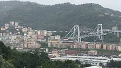 Italy demolishes remainder of genoa bridge which collapsed last year. Ponte Morandi Wikipedia