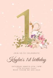 Swan Golden Birthday Invitation Template Free Greetings Island Birthday Invitation Card Template Baby Birthday Invitation Card First Birthday Invitation Cards