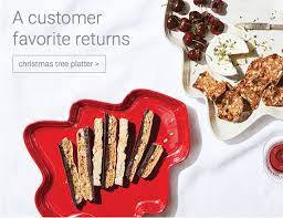 Get a free christmas tree plate with $200 purchase! Le Creuset The Christmas Tree Platter Is Back Milled