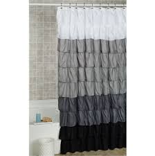 Gray And Yellow Ruffle Shower Curtain Ruffle Shower Curtains Ombre Shower Curtain Cool Shower Curtains