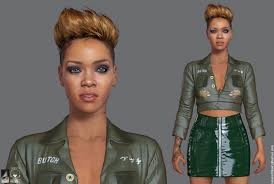 Rihanna Real Time By Hossein Diba Realistic 3d Cgsociety Rihanna Real Time Real