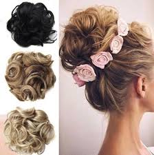 Please check each product listing to check if it is heat resistant or not. Buy 1pcs Natural Curly Messy Bun Hair Piece Fake Hair Extensions At Affordable Prices Free Shipping Real Reviews With Photos Joom