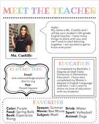 Marketing letter template free collection. Free Meet The Teacher Template Teachers Pay Teachers