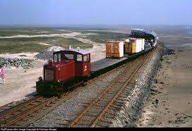 narrow gauge railroad on a northern sea island train from wangerooge town to wangerooge port train train tracks germany