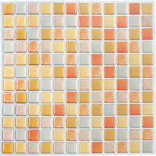 Check spelling or type a new query. Amazon Com Yoillione 3d Mosaic Tile Sticker Removable Wallpaper Tile Yellow 3d Self Adhesive Wall Tiles Bathroom Wall Tiles For Kitchen Backsplash Yellow Pvc Square Decorative Vinyl Tile Decals 4 Sheets Tools