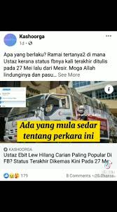 Maybe you would like to learn more about one of these? By Fazilah Saaid Ustaz Ebit Lew Hilang Facebook