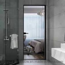 Monochromatic bathroom design ideas are usually stunning, just like this grey one. China High Quality Newest Modern Bathroom Doors Designs China House Door Interior Door