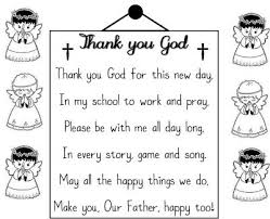 Thank You God Poem School Prayer Prayers For Children Christian Preschool