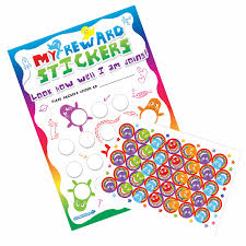 a4 rainbow reward charts and stickers