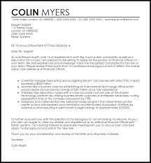 So it's important to follow the correct cover letter format to show employers you're not only good with numbers, but you can also present yourself professionally. Finance Officer Cover Letter Sample Cover Letter Templates Examples