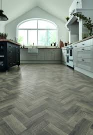 Karndean Art Select Storm Oak Herringbone Parquet Ap07 Vinyl Flooring Design Creates A Modern Parquet L Vinyl Flooring Kitchen Karndean Flooring Vinyl Flooring