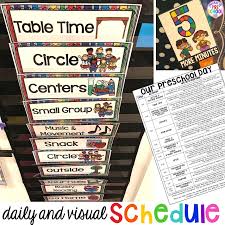 Preschool Daily Schedule And Visual Schedules Pocket Of