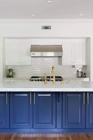 See How A Party Stylist Translates Her Cool Girl Style Into Her L A Home Blue Kitchen Cabinets Blue Kitchens Cobalt Blue Kitchens