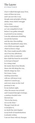 The Layers By Stanley Kunitz The Poetry Foundation Short Poems Poems Writing Poetry