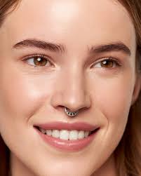 Moon Phase Septum Ring Nose Ring Celestial Jewelry Sterling Silver Bohemian  Fashion Indian Style 14g 16g 18g