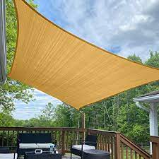 Everyday low prices · curbside pickup · savings spotlights Amazon Com Coolyard 12 X16 Rectangle Sun Shade Sails Uv Block Outdoor Sun Sail Canopy With Installing Rope For Patio Lawn Deck Sand Garden Outdoor