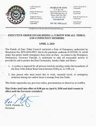 Emergency protective measures are activities conducted to address immediate threats to life, public health, and safety. Pueblo Of Zuni New Mexico Covid 19 In Indian Country
