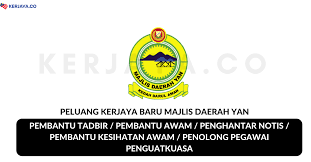 Pkd pasir mas mula beroperasi di bangunan klinik kesihatan bandar (kkb) pasir mas sekarang di jalan hospital. Jawatan Kosong Terkini Majlis Daerah Yan Pembantu Tadbir Pembantu Awam Pembantu Kesihatan Awam Pelbagai Jawatan Kerja Kosong Kerajaan Swasta