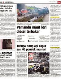 Pagi tadi dia hadir ke mahkamah di jalan duta, dia tidak memakai pelitup muka. Kilang Minyak Oleo Terbakar Rugi Rm1 Juta Klik