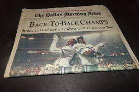 Vintage Dallas Morning News Dallas Cowboys Super Bowl 28 Complete Back To Back Ebay In 2021 Dallas Morning News Cowboys Dallas Cowboys