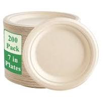 Amazon.com: Vplus 200 Pack Paper Plates 7 inch 100 ...