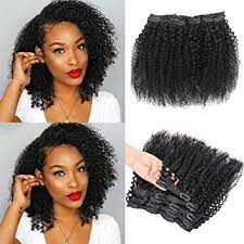 Trusted & celebrated by naturals around the globe since 2013. 30 5 Cm Kinky Curly Clip In Hair Extensions Fur Schwarze Frauen Human Hair Urbeauty Curly Hair Extensions Clip In Human Hair 3c 4a Kinky Curly Hair Clip Ins Fur Frauen Amazon De