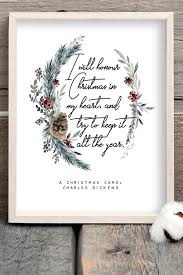 A Christmas Carol Book Quotes Printable Scrooge Charles Dickens Winter Decor Wall Art Literary Poster Literature Print Digital Download Christmas Carol Book A Christmas Carol Quotes Dickens Christmas Carol