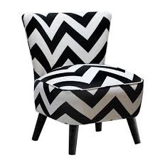 Skyline Furniture Chaise De Style Moderne En Tissu A Motif En Zig Zag De Tons Noir Et Blanc Home Depot Ca Modern Armless Chair Upholstered Chairs Furniture