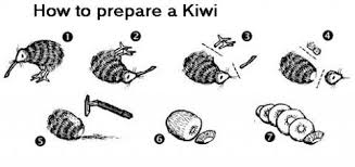 How To Prepare A Kiwi Kiwi Kiwi Fruit Bones Funny