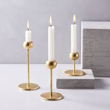 How do i remove candle wax from brass candlesticks? Modern Brass Candle Holders