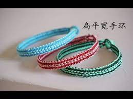 编绳 57 diy自编扁平宽手环手绳视频教程 youtube jewelry crafts rope bracelet jewelry