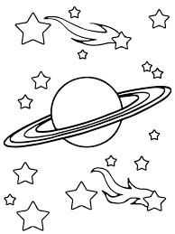 For boys and girls, kids and adults, teenagers and toddlers, preschoolers and older kids at school. Saturn In Space Coloring Page Free Printable Coloring Pages For Kids