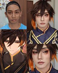 𝗭𝗵𝗼𝗻𝗴𝗹𝗶 ( Genshin Impact) Cosplayer : Kim Daniel Schruba  #touchedbytariq #zhongli #genshinimpact #cosplay #makeup
