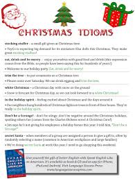 Christmas Idioms To Get You In The Holiday Spirit English Idioms Christmas Lesson Christmas Learning