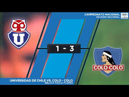 Página oficial del equipo de fútbol más grande y popular de chile. Superclasicoclave Fecha 9 U De Chile Vs Colo Colo Relata Paulo Flores Youtube