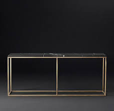 | rectangular bent acrylic modern waterfall home office desk, clear console table. Console Tables Rh Modern Marble Console Table Sideboard Console Modern Console Tables