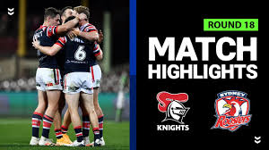 Join us at mcdonald jones stadium for knights v roosters nrl live scores as part of nrl 2019. Roosters V Knights Round 18 2020 Telstra Premiership Nrl Youtube