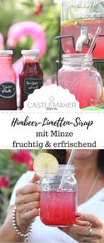 Himbeer Limetten Sirup Rezept Und Nachhaltige Trinkhalme Aus Glas In 2020 Himbeeren Limetten Rezepte